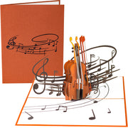Violin Musical Instrument Pop Up Card