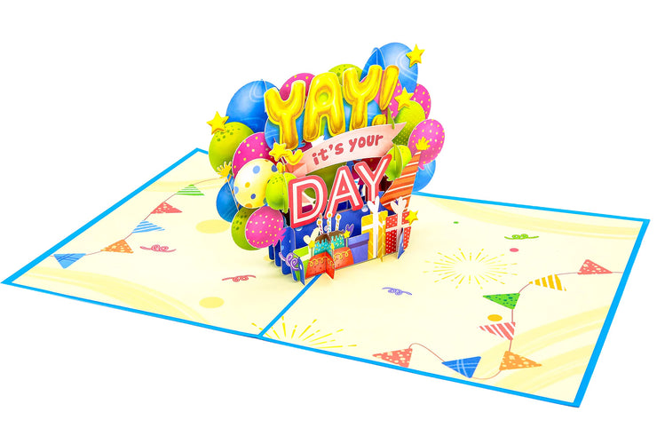 "Yay It's Your Day" Pop Up Card