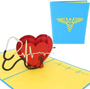 Healthcare Heart Pop Up Card