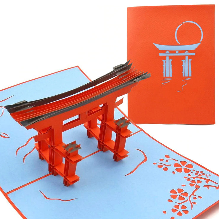 Torii Japan Gate Pop Up Card