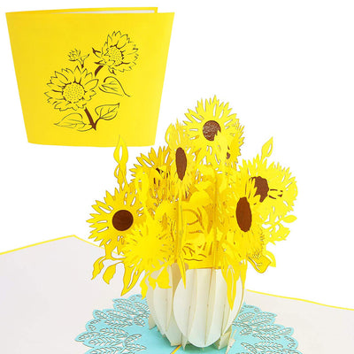 Sunflower Bouquet Pop Up Card