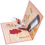 Funny Wino Pop Up Card