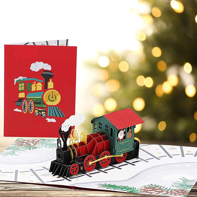 Santa's Train Pop Up Card