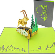 Mountain Goat Pop up Card