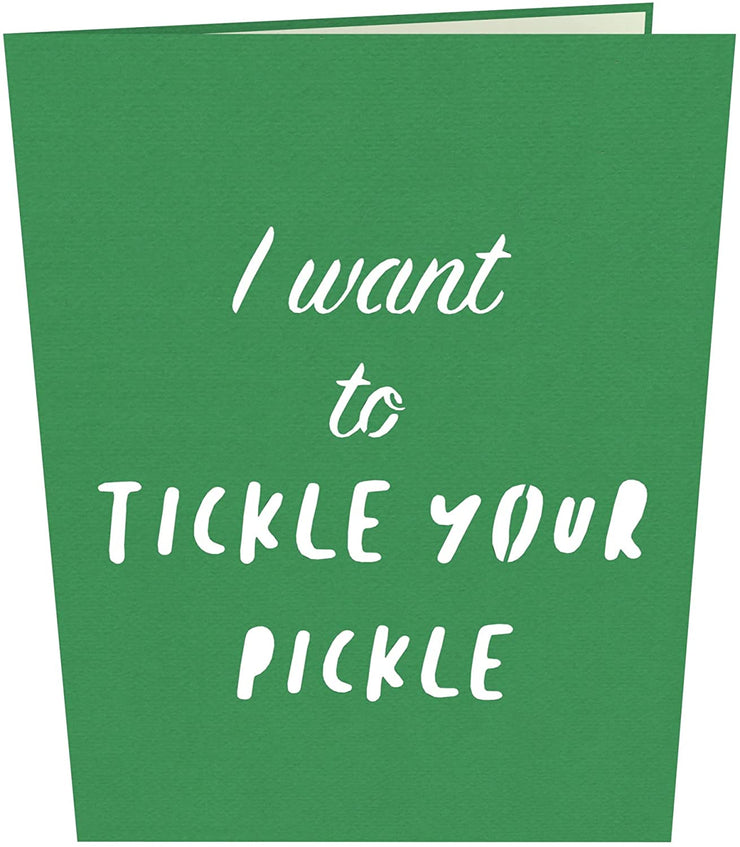 Naughty Pickle Pop Up Card