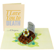 Funny I Love You To Death Pop Up Card