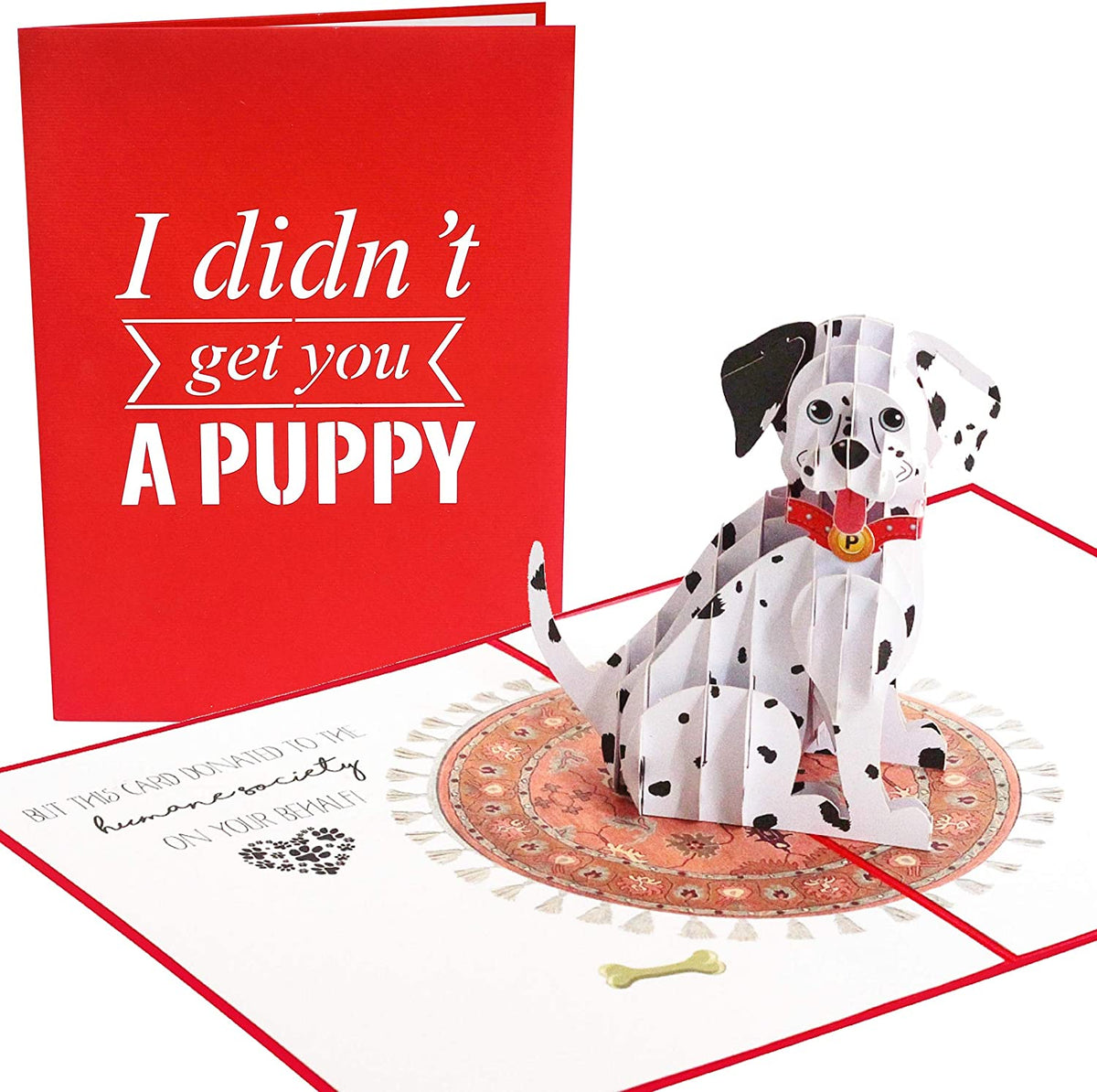 Funny Puppy Pop Up Card - GivePop, $1 donated to the Humane Society