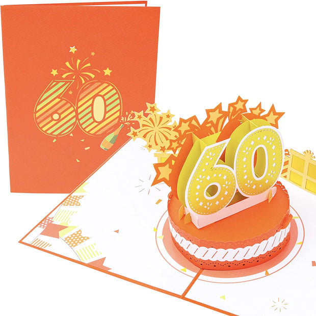 60th Birthday - Anniversary Pop Up Card