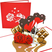 PopLife Red Roses and Chocolates Pop Up Card