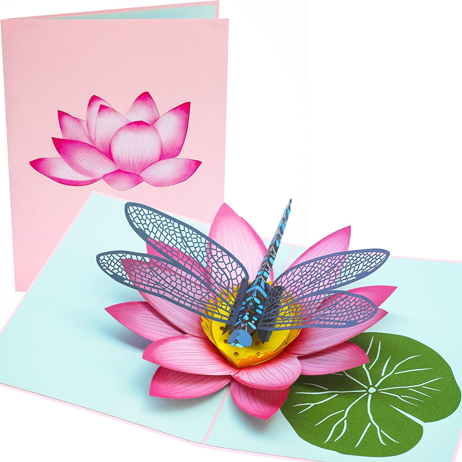 PopLife Blue Dragonfly and Lotus